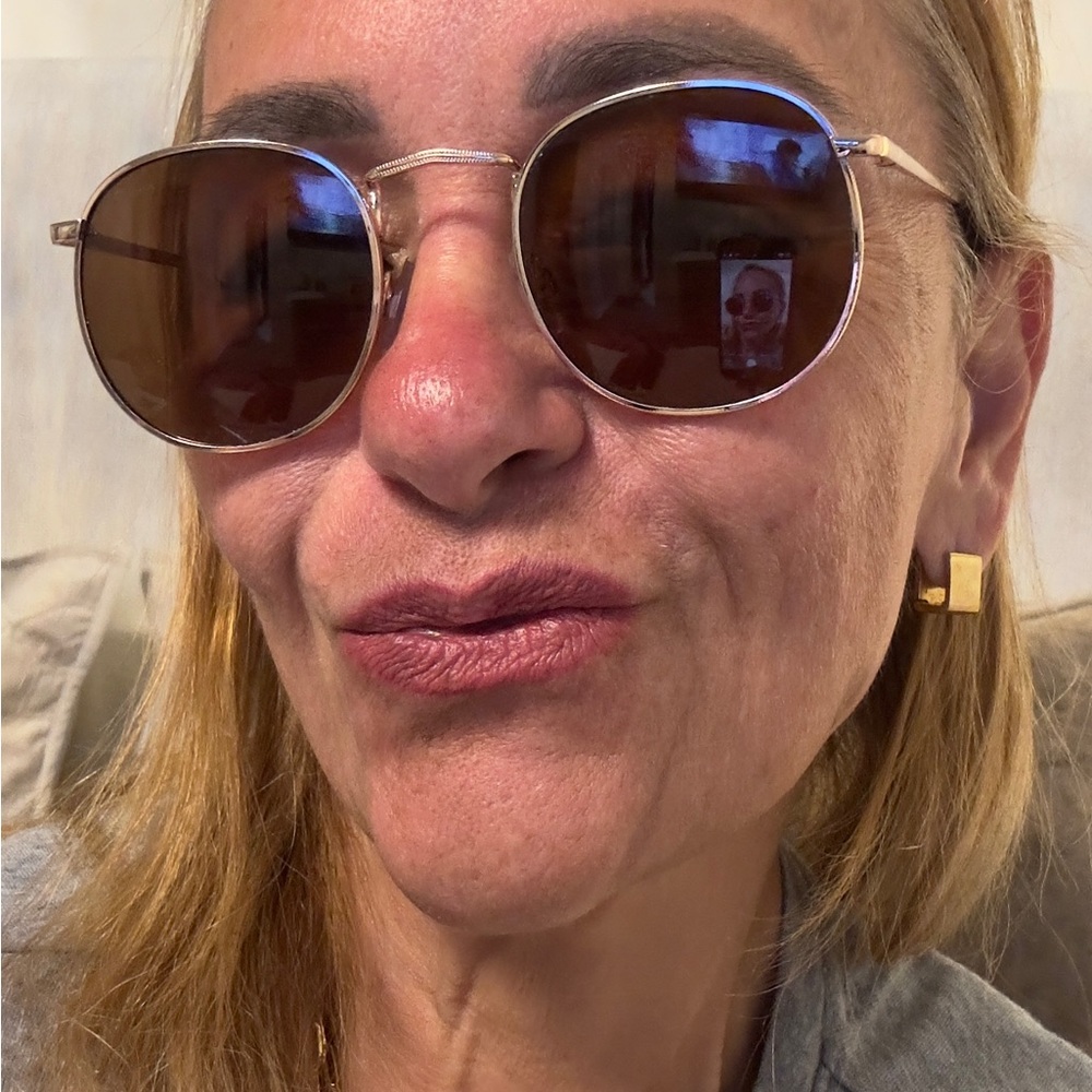 Stylish Gold-Tone Sunglasses for Women